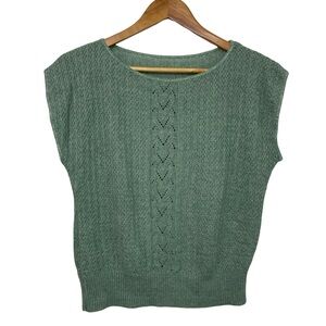🛍️2for$20🛍️ [m] VINTAGE Vest knit acrylic hand made cottagecore